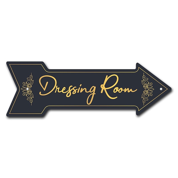 Dressing Room Arrow Sign Funny Home Decor 36in Wide